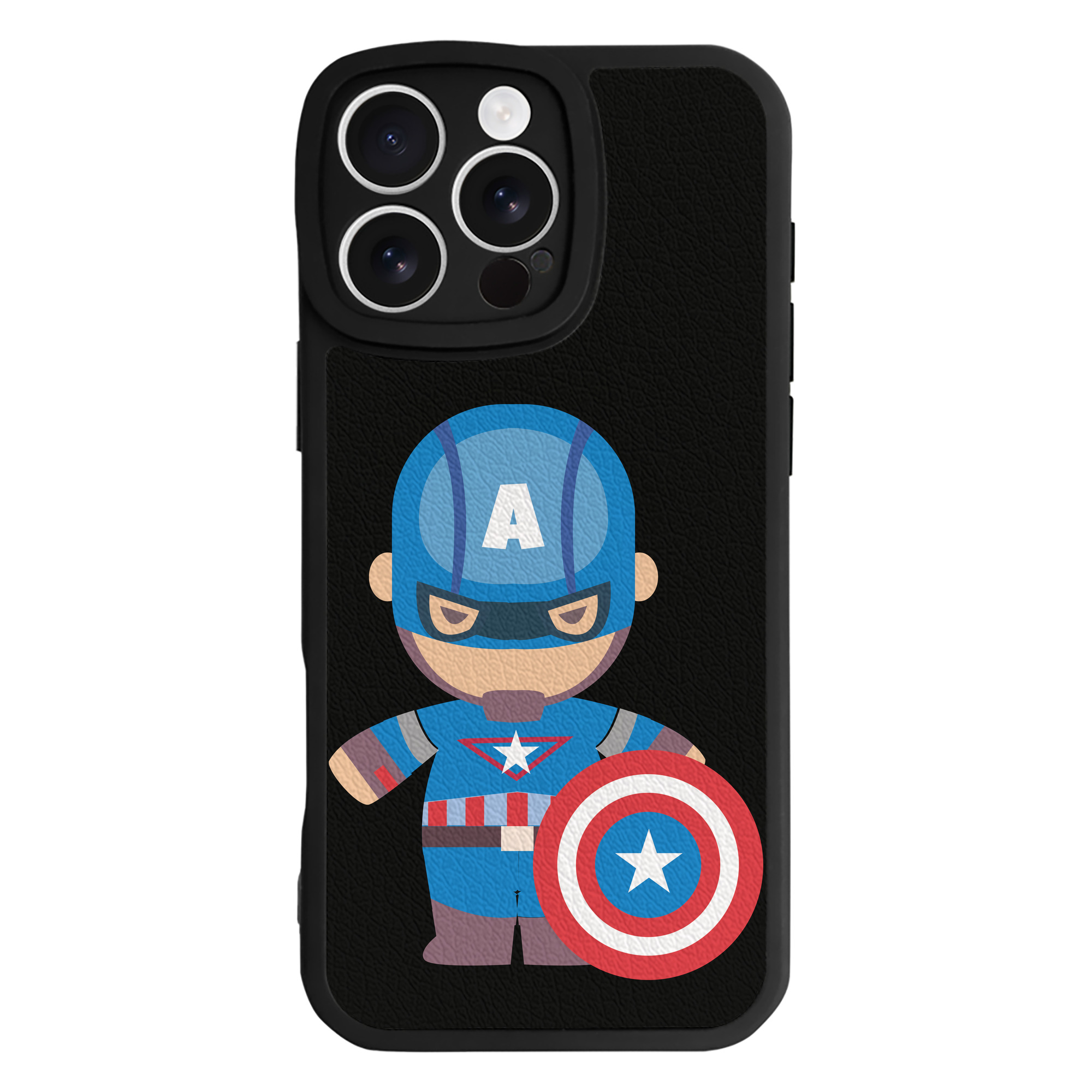 （画像用） アベンジャーズ The Avengers 【iPhone 16シリーズ対応】シリコンスマホケース（レザー調） 材質：シリコン